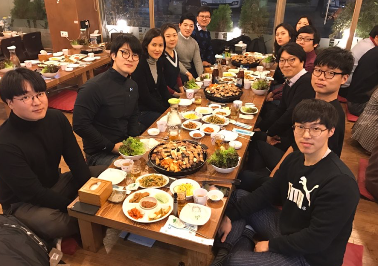 Joint lab dinner with prof. Seo Kyo from Graduate School of International Agricultural Technology, Seoul National University  